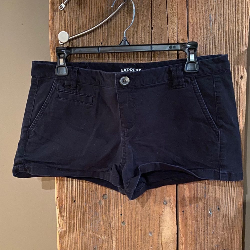Black Denim Shorts